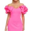 Ashley Lauren - 4451 Ruffled Sleeves Off Shoulder Dress 2 Ashley Lauren - 4451 Ruffled Sleeves Off Shoulder Dress