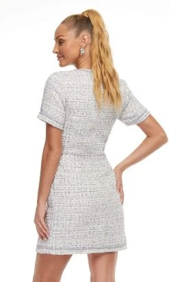 Ashley Lauren - 4472 Fitted Pearls Sheath Dress