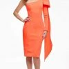 Ashley Lauren - 4480 Bow Tie Single Shoulder Midi Dress