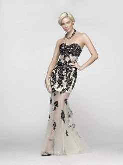 SCALA BG Haute - G3118 Dress In Black And Nude