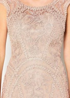 Cameron Blake By Mon Cheri Cameron Blake - 219680W Illusion Scoop Fitted Evening Dress