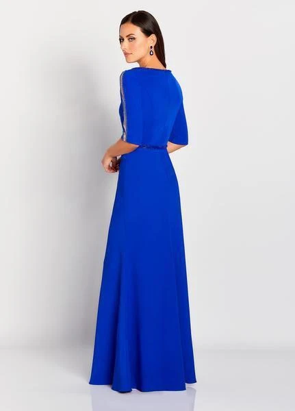 Cameron Blake By Mon Cheri - 119655 Scoop Half Sleeves Evening Gown 4 Cameron Blake By Mon Cheri - 119655 Scoop Half Sleeves Evening Gown