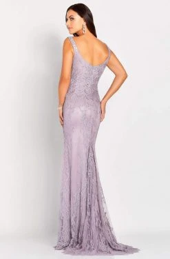 Cameron Blake By Mon Cheri - 119662 Versatile Jeweled Lace Sheath Gown