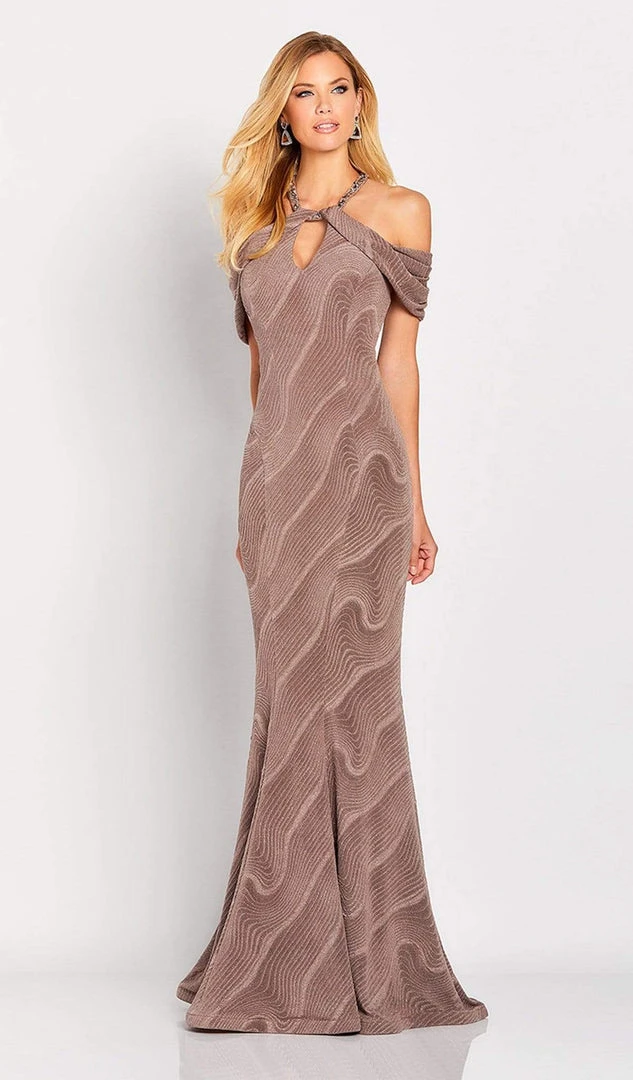 Cameron Blake By Mon Cheri - 119668 Beaded Draped Evening Dress 3 Cameron Blake By Mon Cheri - 119668 Beaded Draped Evening Dress