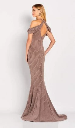 Cameron Blake By Mon Cheri - 119668 Beaded Draped Evening Dress 7 Cameron Blake By Mon Cheri - 119668 Beaded Draped Evening Dress