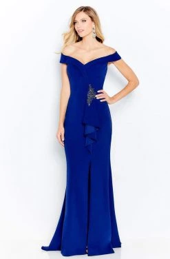 Cameron Blake By Mon Cheri - 120614W Off-Shoulder Column Dress 10 Cameron Blake By Mon Cheri - 120614W Off-Shoulder Column Dress