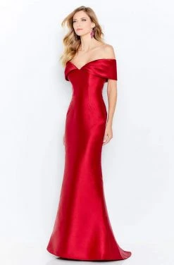 Cameron Blake By Mon Cheri - 120622W Off-Shoulder Mikado Trumpet Dress