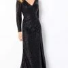 Cameron Blake By Mon Cheri - 220651 Sequin Lace Long Sleeve Dress