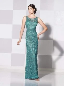 Cameron Blake By Mon Cheri - Bateau Neckline Long Evening Gown 115604