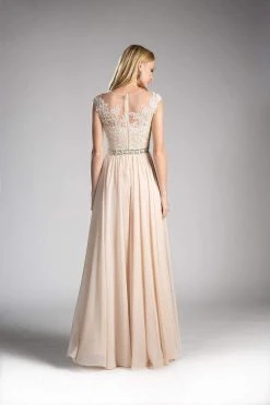 Cinderella Divine - Beaded Lace Illusion Bateau A-line Dress 17 Cinderella Divine - Beaded Lace Illusion Bateau A-line Dress