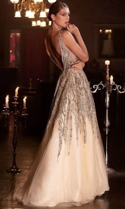 Cinderella Divine C135 - Sequin Sleeveless Prom Dress