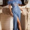 Cinderella Divine CB092 - Off Shoulder Prom Gown