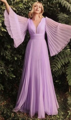 Cinderella Divine CD242 - Flutter Sleeve Evening Dress