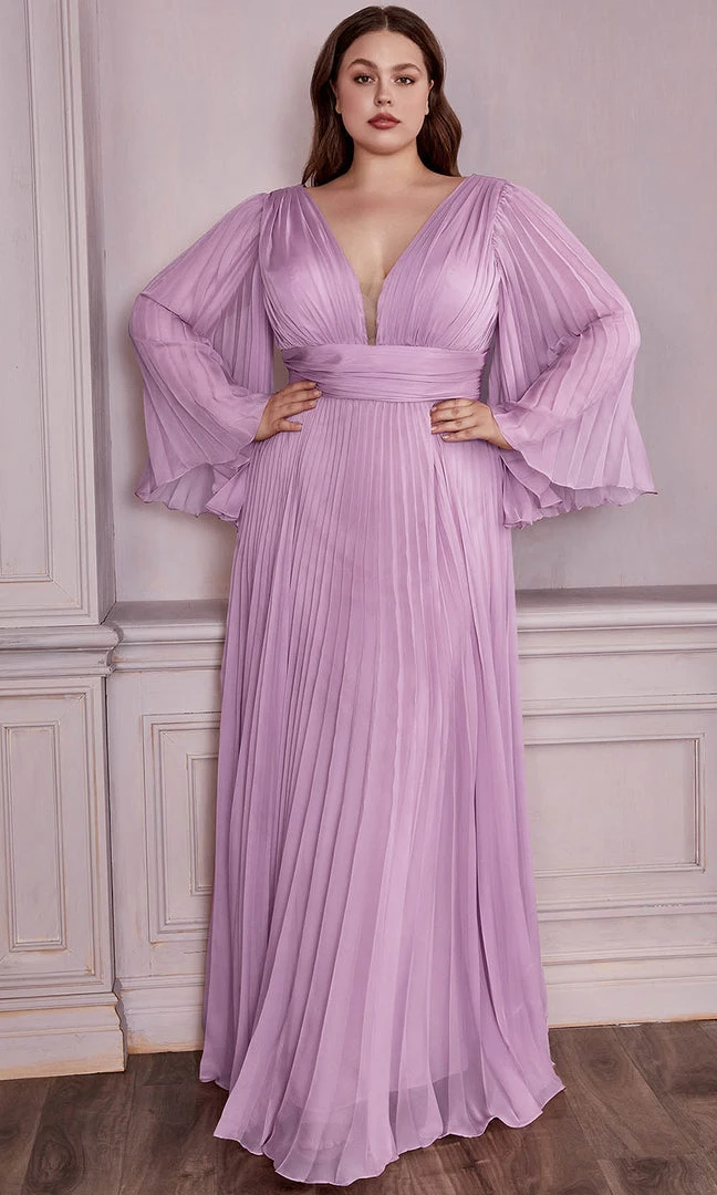 Cinderella Divine CD242C - Bell Sleeve Evening Gown 7 Cinderella Divine CD242C - Bell Sleeve Evening Gown