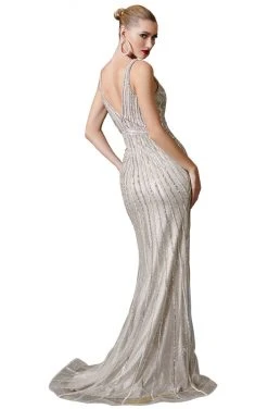 Cinderella Divine - CD901 Geometric Embellished Sheath Dress