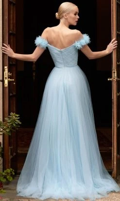 Cinderella Divine CD957 - Off-shoulder Long Gown