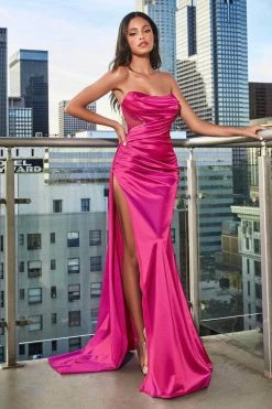 Cinderella Divine CDS411 - Ruched Scoop Formal Gown 14 Cinderella Divine CDS411 - Ruched Scoop Formal Gown