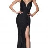 Cinderella Divine - CJ512 Strappy Back Metallic Glitter Evening Gown 2 Cinderella Divine - CJ512 Strappy Back Metallic Glitter Evening Gown