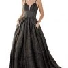 Cinderella Divine - J796 Glitter Knit Sleeveless Corset Back Ballgown