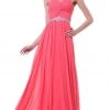 Cinderella Divine - Twisted Ruched Jeweled Sweetheart A-line Dress