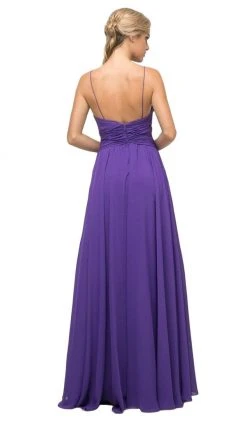 Cinderella Divine - UF295 Sleeveless Ruched Chiffon A-Line Dress 18 Cinderella Divine - UF295 Sleeveless Ruched Chiffon A-Line Dress