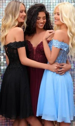 Clarisse 30257 - Beaded Lace Off Shoulder Cocktail Dress 13 Clarisse 30257 - Beaded Lace Off Shoulder Cocktail Dress