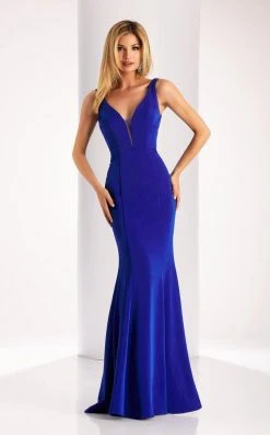 Clarisse - 3153 Stretch Satin Sheath Dress