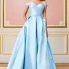 Clarisse - 3442 Off Shoulder Corset Mikado Ballgown