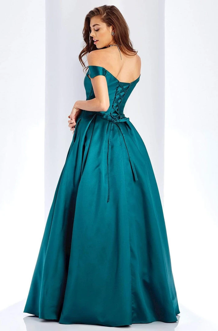 Clarisse - 3442 Off Shoulder Corset Mikado Ballgown 5 Clarisse - 3442 Off Shoulder Corset Mikado Ballgown