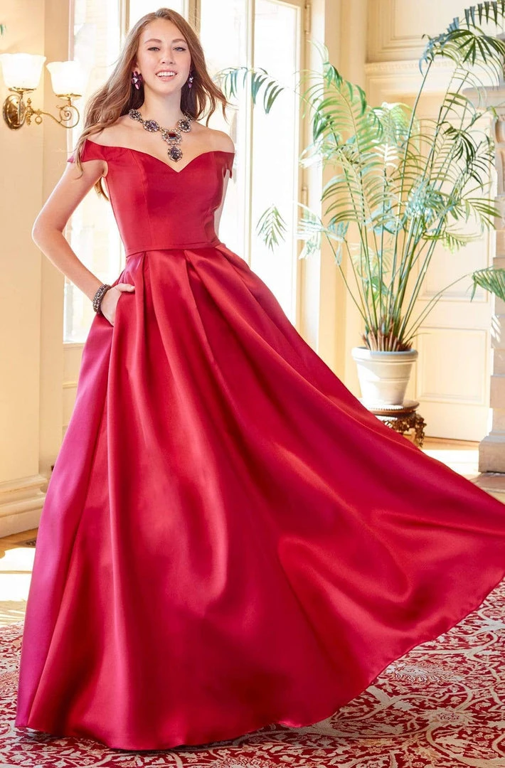 Clarisse - 3442 Off Shoulder Corset Mikado Ballgown 6 Clarisse - 3442 Off Shoulder Corset Mikado Ballgown