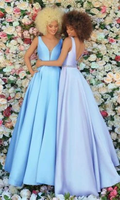 Clarisse - 810269 Sleeveless Beaded Waist Gown