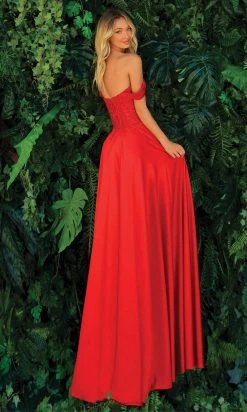 Clarisse - 810275 Embroidered Off Shoulder Gown