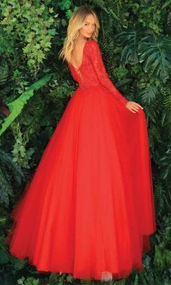 Clarisse - 810289 Long Sleeve Voluminous A-Line Gown 6 Clarisse - 810289 Long Sleeve Voluminous A-Line Gown