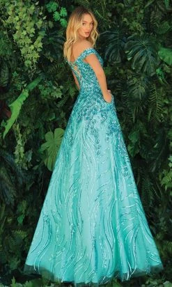 Clarisse - 810290 Off Shoulder Sequin Gown