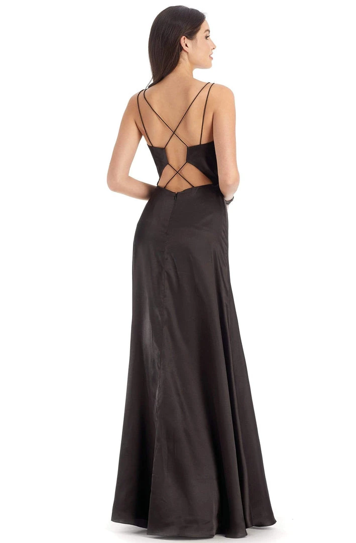 Clarisse - 8143 Pleated Surplice Bodice High Slit Gown 4 Clarisse - 8143 Pleated Surplice Bodice High Slit Gown