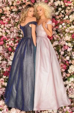 Clarisse - 8231 Off-Shoulder Pleated Ballgown