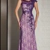 Clarisse - M6236 Sheer Lace Applique Evening Gown 1 Clarisse - M6236 Sheer Lace Applique Evening Gown
