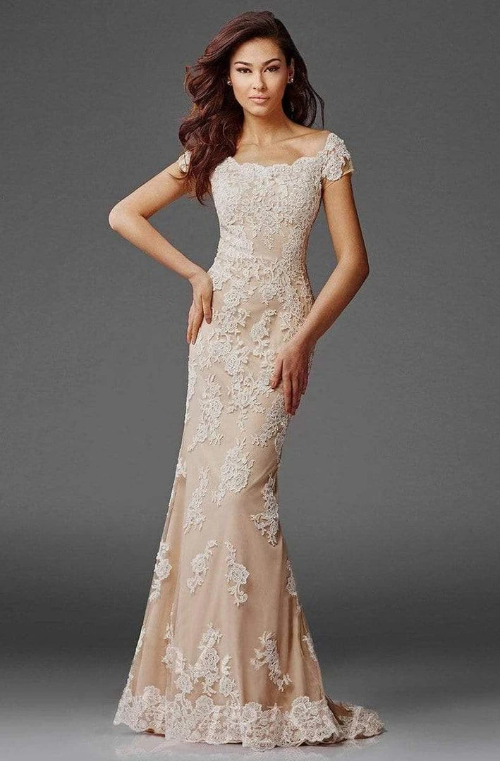 Clarisse - M6417 Romantic Lace Bateau Evening Gown 3 Clarisse - M6417 Romantic Lace Bateau Evening Gown