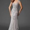 Clarisse - M6421 Sweetheart Lace Applique Evening Gown
