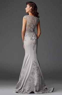 Clarisse - M6421 Sweetheart Lace Applique Evening Gown