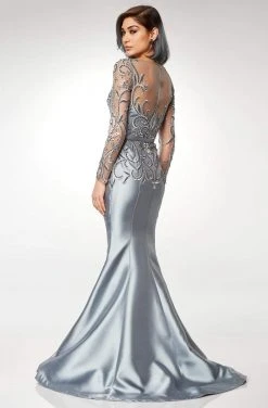 Clarisse - M6523 Embellished Illusion Bateau Mikado Mermaid Gown
