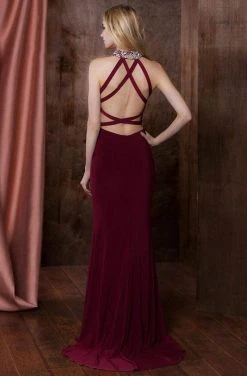 Colors Dress - 1741 Halter Neck Sheath Dress