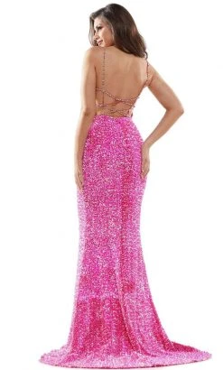 Colors Dress - 2459 Sequin Plunging Sweetheart Mermaid Dress 9 Colors Dress - 2459 Sequin Plunging Sweetheart Mermaid Dress