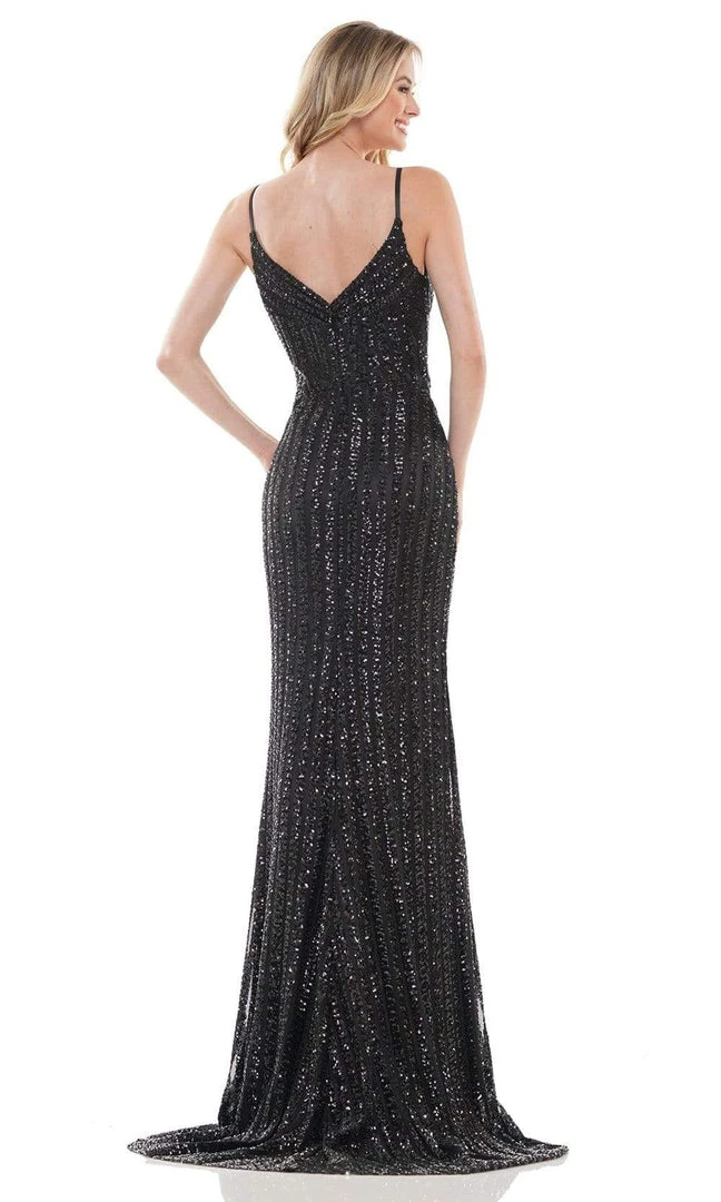Colors Dress - 2659 Spaghetti Strap Sequin Gown 5 Colors Dress - 2659 Spaghetti Strap Sequin Gown