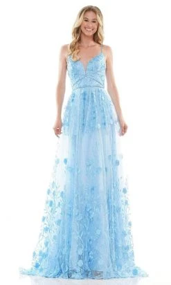 Colors Dress - 2726 Embroidered V-Neck A-Line Dress 7 Colors Dress - 2726 Embroidered V-Neck A-Line Dress