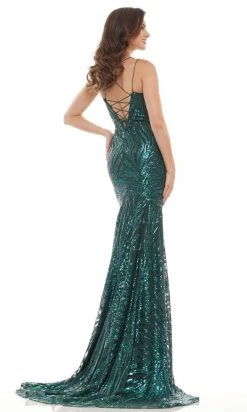 Colors Dress - 2743 Straight Across Sequin Dress