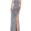 Colors Dress - G1074 V-Neck Ruched Sequin Dress 1 Colors Dress - G1074 V-Neck Ruched Sequin Dress