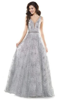 Colors Dress - G942 V-Neck Glittering Ballgown 13 Colors Dress - G942 V-Neck Glittering Ballgown