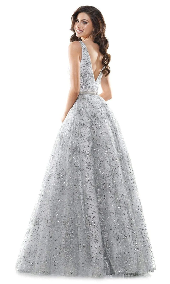 Colors Dress - G942 V-Neck Glittering Ballgown 7 Colors Dress - G942 V-Neck Glittering Ballgown