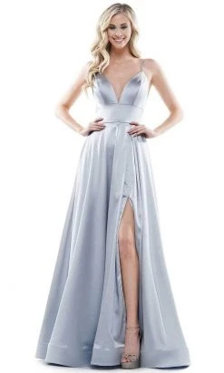 Colors Dress - G968 Strappy Satin A-Line Gown 11 Colors Dress - G968 Strappy Satin A-Line Gown